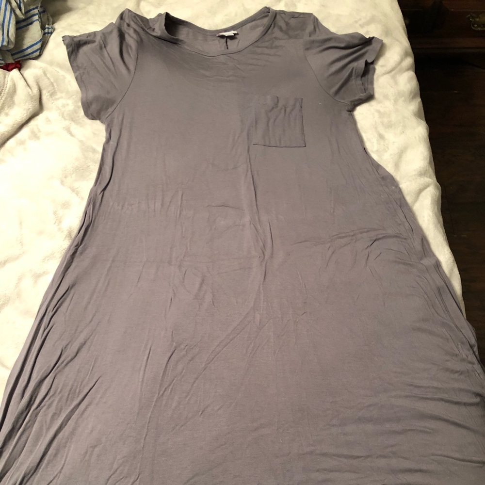 Lularoe Carly dress gray
